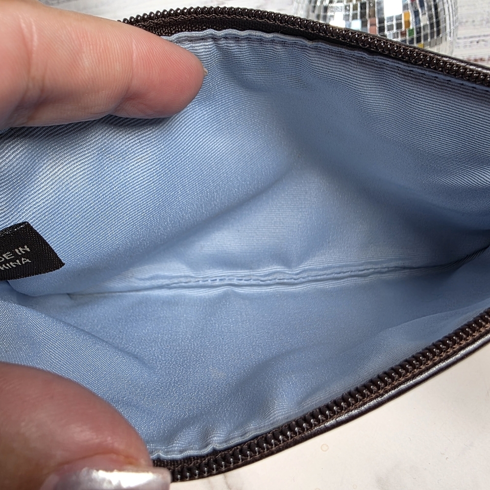 Coach Tan, Brown, and Blue Wristlet‎ - Picture 8 of 11